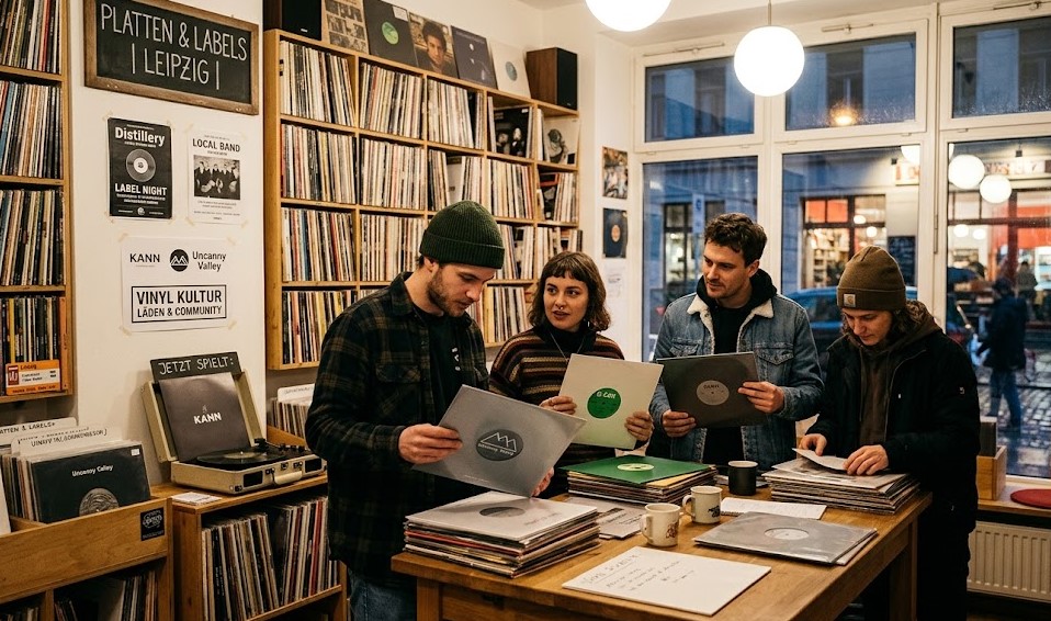 Leipziger Plattenläden und Labels: Wo man Vinyl kauft und was G-Edit, KANN und Uncanny Valley bedeuten